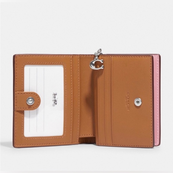 New Coach Snap Wallet With Flamingo Print - Picture 8 of 8